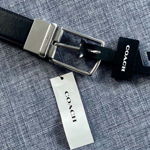 Coach Harness Buckle Cut To Size Reversible Belt - Picture 3 of 6